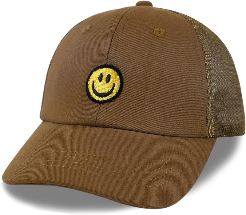 SONMONY Store Smile Face Toddler Baseball Cap Boy Baseball Hats Kids Washed Funny Hats Adjustable Cute Caps for 3-12 Years… - Image 1
